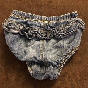 Chambray toddler girl bottoms